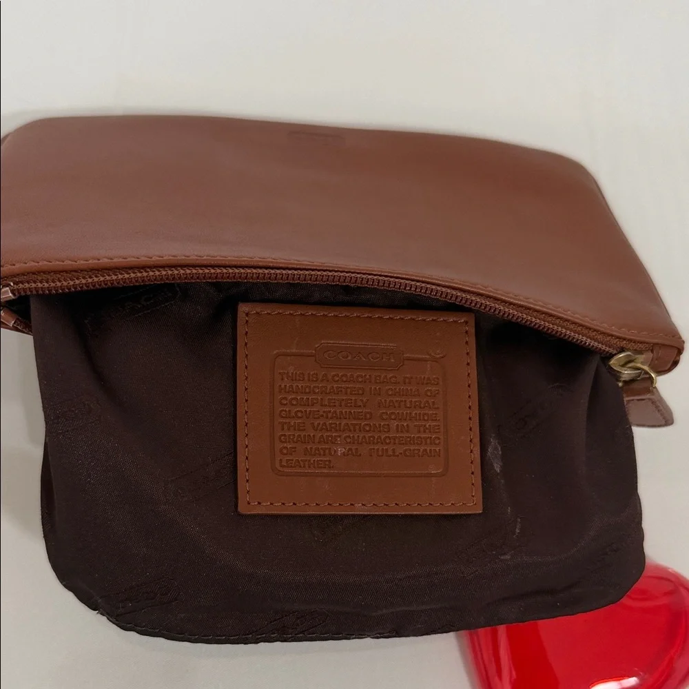 Coach Tan Leather Pouch - Picture 9 of 10